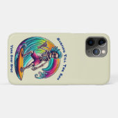 Skeleton Surfer Riding A Wave Case-Mate iPhone Case (Achterkant (horizontaal))
