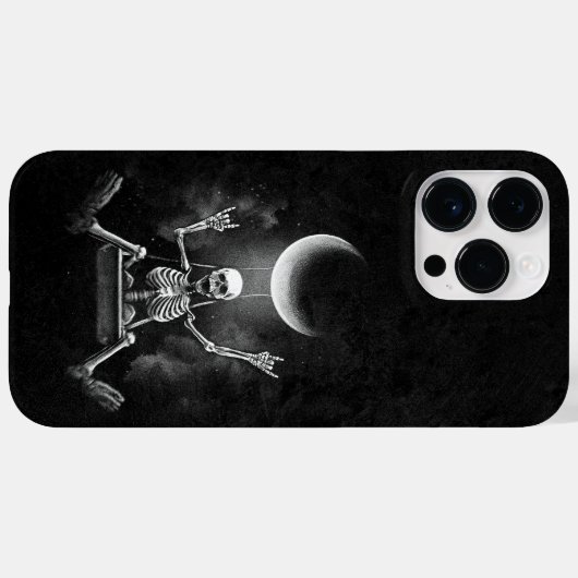 Skeleton Swinging Moon Case-Mate iPhone Case (Achterkant (horizontaal))