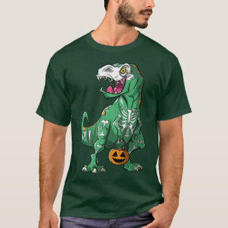 Skeleton T Re Dinosaur Halloween T-shirt