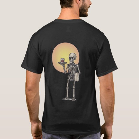 Skeleton T-shirt – Quirky Retro Style (Achterkant)