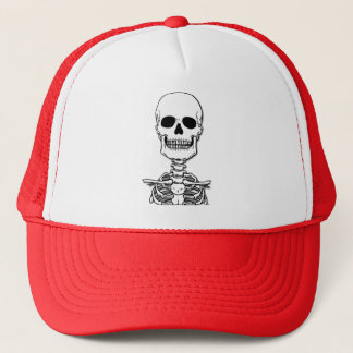 Skeleton T-Shirts en Hoodies Trucker Pet