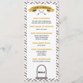 Skeleton Trouwprogramma - Marine en Mosterd Programma (Achterkant)