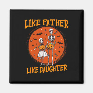 Skeleton Vader Dochter Matching Halloween Kostuum Magneet