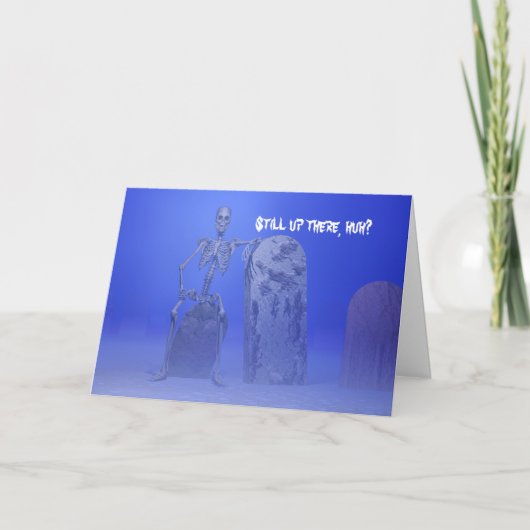 Skeleton verjaardagskaart kaart (Voorkant)