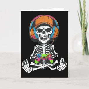 Skeleton Videogame Halloween Gamen Gamer Jongens M Kaart