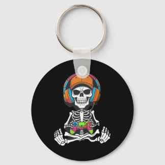Skeleton Videogame Halloween Gamen Gamer Jongens M Sleutelhanger