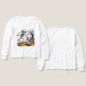 Skeleton vs French Bulldog – Funny Halloween Chase (Motif Recto et Verso)