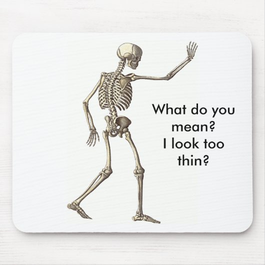 Skeleton Waving Mousepad Muismat (Voorkant)