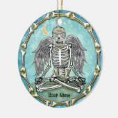 Skeleton Wings  Keramisch Ornament (Links)