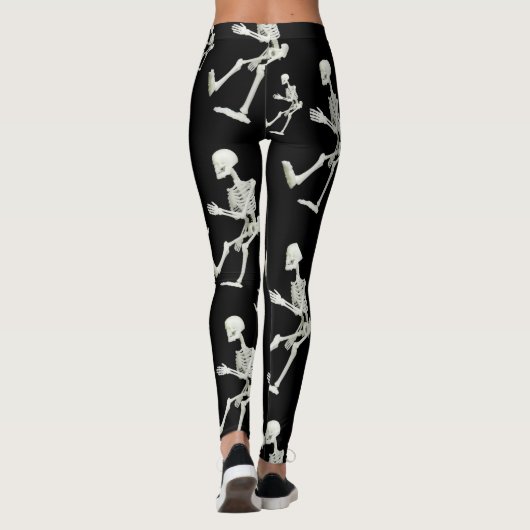 Skeleton wit zwart leggings haar (Achterkant)