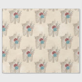 Skeleton with Roses Cadeaupapier (Vlak)