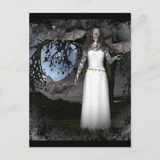 Skeleton Woman Briefkaart (Voorkant)