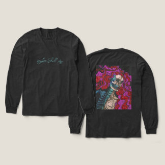 Skeleton Woman Long Sleeve Tri-Blend Shirt