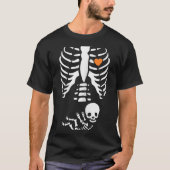 Skeleton Xray Halloween Costume Pregnant Women Mom T-shirt (Voorkant)