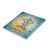 Skeleton Yoga Tegeltje (Zijkant)