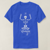Skeleton Yogi Practicing Lotus Yoga Pose T-shirt (Design voorkant)