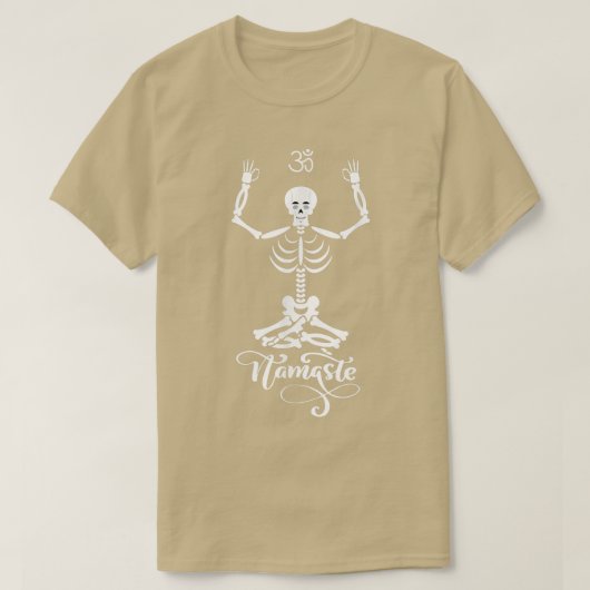 Skeleton Yogi Practicing Lotus Yoga Pose T-shirt (Design voorkant)