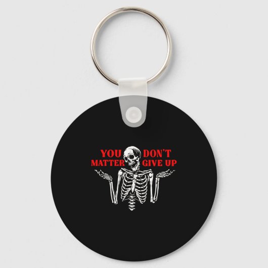 Skeleton You Don’t Give Up  Sleutelhanger (Voorkant)