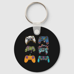 Skeleton Zombie Gaming Controllers Halloween voor Sleutelhanger