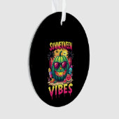 Skeleton Zomer Vibes Watermelon Jack-O Ornament (voorkant)
