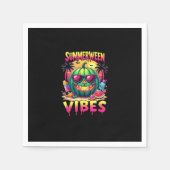 Skeleton Zomer Vibes Watermelon Jack-O Servet (Voorkant)
