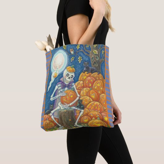 SKELETON, ZWARTE VATTEN, JACKS SHOULDER CANVAS TAS (Dichtbij)