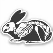 Skeletonkonijn Sticker (Voorkant)
