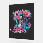 Skeletons amoureux. Un bouquet de fleurs. (Angle)