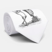 Skeletons (Arrière-plan blanc) - Cravate d'Hallowe (Roulé)