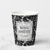 Skeletons BONE APPÉTIT Papieren Bekers (Voorkant)