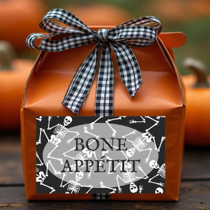 Skeletons BONE APPÉTIT Rechthoekige Sticker