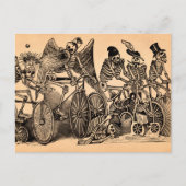 Skeletons (Calaveras) Vélos à cheval Carte postale (Devant)