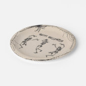  Skeletons Cocktails Halloween Party Papieren Bordje (Gekanteld)