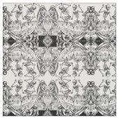 Skeletons Danse Macabre Fabric Stof (Swatch)