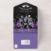 Skeletons de danse Faire-part de mariage gothique  (Dehors)