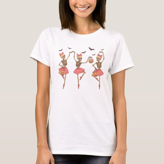 Skeletons de danse T-shirt Halloween (Devant)