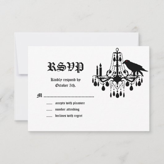 Skeletons glamour RSVP (Devant)