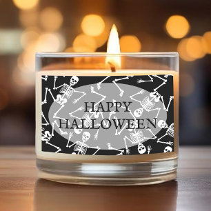 Skeletons Happy Halloween Rechthoekige Sticker