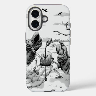 Skeletons in the desert iPhone 16 hoesje
