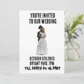 SKELETONS MARIAGES GOTHIQUES INVITATIONS PERSONNAL (Debout devant)