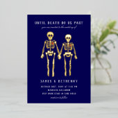 Skeletons romantiques Foil Invitation (Debout devant)