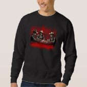 Skeletons Spelen Poker Sweatshirt (Voorkant)