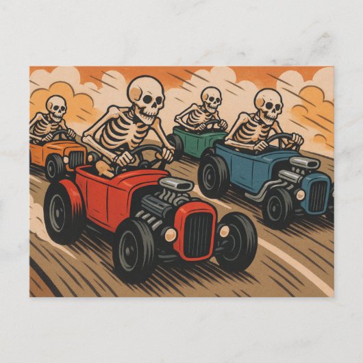 skeletrace briefkaart (Voorkant)