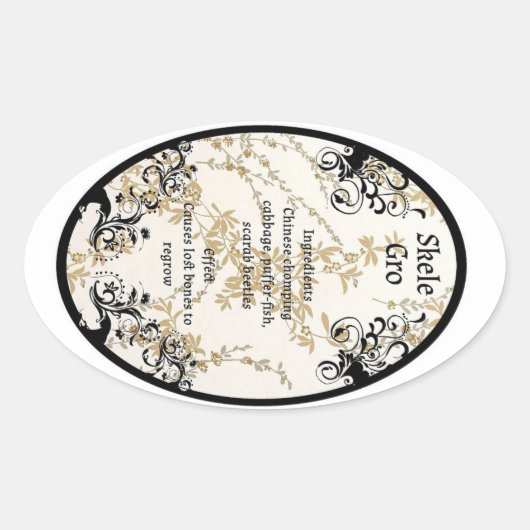 Skeletro drankje label (Voorkant)