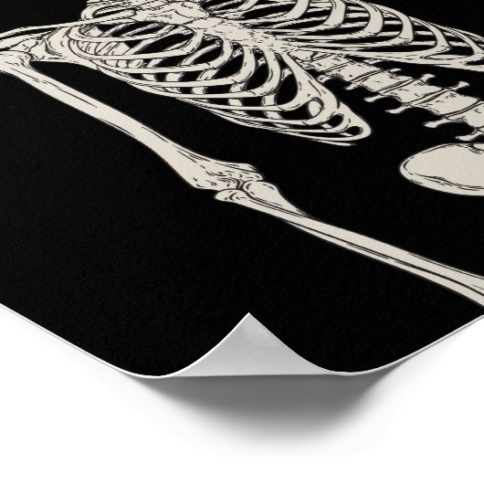 Skeletsbeweging Oké Gesture Poster (Hoek)