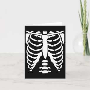 Skeletshirt Halloween Kostuum Ribbenkast Anatomie Kaart
