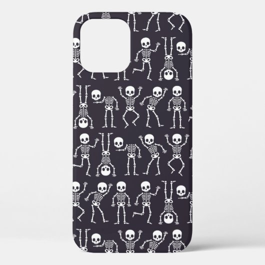 Skeletsilhouettes naadloos patroon voor hallowiet Case-Mate iPhone case (Achterkant)