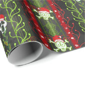 Skeletskelet Santa Hat Cadeaupapier (Rol Hoek)