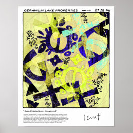 Skeletskeletsmaakstof Quatrefoil Poster