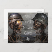 Skeletsoldaten Briefkaart (Voorkant / Achterkant)